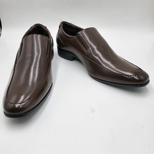 EDITION FORVER LINK mens 9 Ryan brown aalmond toe slip on dress shoes